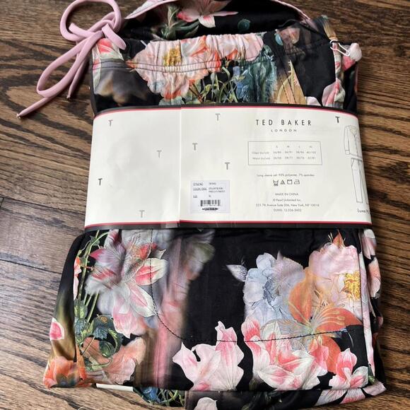 Floral flower print satin Ted Baker pajama set new - Picture 4 of 5